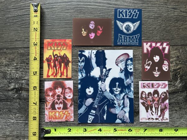 KISS Band Magnet 7pc Lot Vintage Kiss Memorabilia Reunion Gene Ace Paul Peter