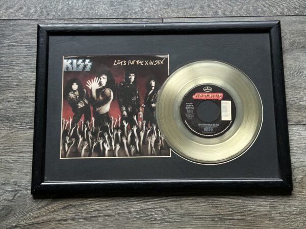 KISS Display Record Award Custom Made Let's Put The X In Sex Vinyl Vintage Kiss