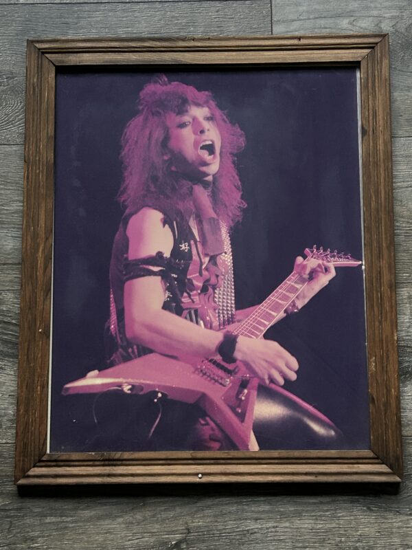 KISS Concert Photo Display VINNIE VINCENT Lick It Up Tour 22" Vintage Kiss