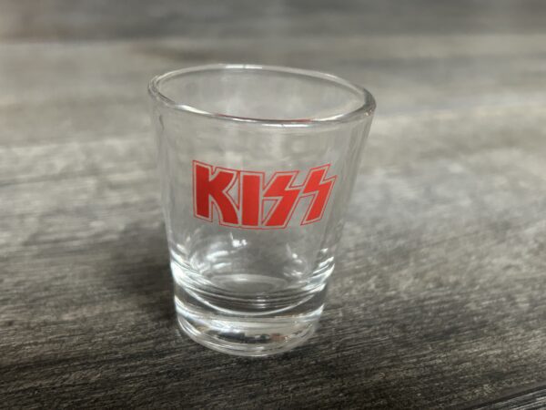 KISS Shot Glass Summit 1994 Logo At Top Vintage Kiss Memorabilia Barware B