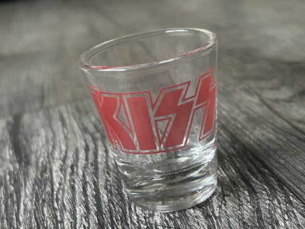 KISS Shot Glass Summit 1994 Large Logo At Top Vintage Kiss Memorabilia Barware C