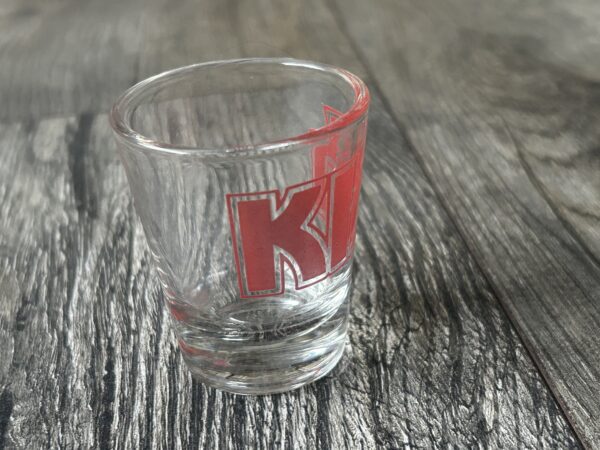 KISS Shot Glass Summit 1994 Large Logo At Top Vintage Kiss Memorabilia Barware C