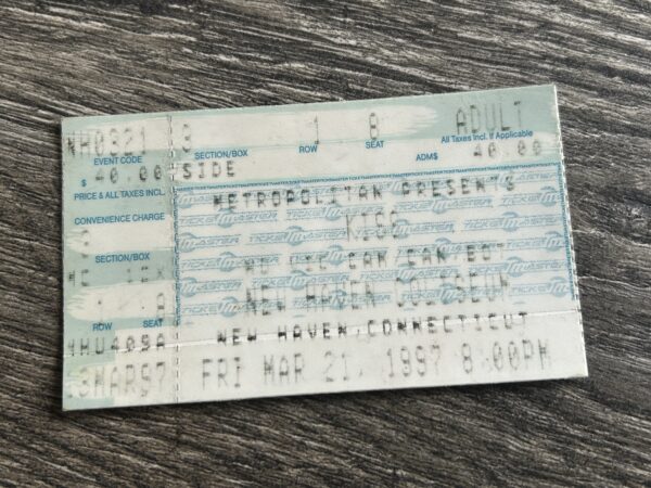 KISS Ticket Stub Alive Reunion Concert Tour Mar 21 1996 New Haven CT Vintage Kiss