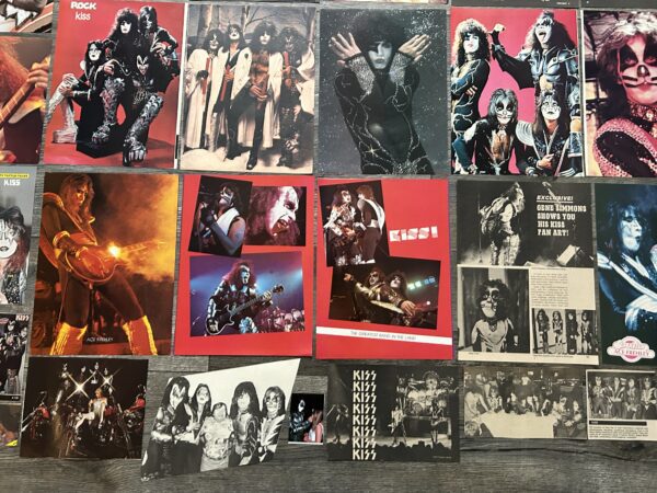 KISS Clippings 42pc Lot Destroyer & Rock And Roll Over Era Vintage Kiss Aucoin