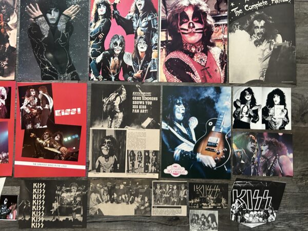 KISS Clippings 42pc Lot Destroyer & Rock And Roll Over Era Vintage Kiss Aucoin