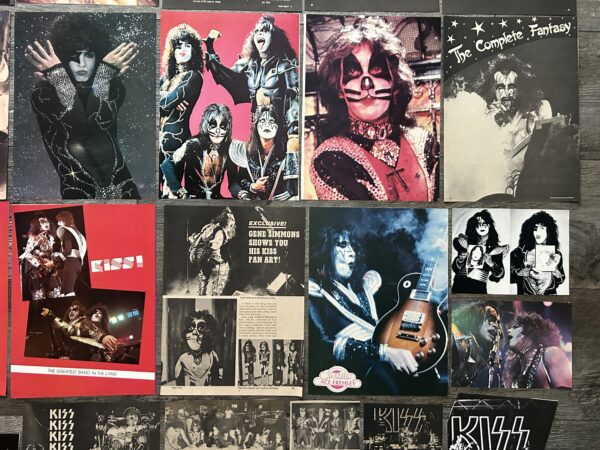 KISS Clippings 42pc Lot Destroyer & Rock And Roll Over Era Vintage Kiss Aucoin