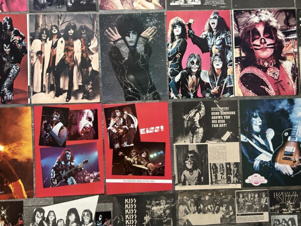 KISS Clippings 42pc Lot Destroyer & Rock And Roll Over Era Vintage Kiss Aucoin