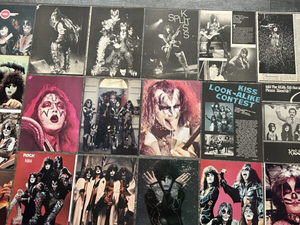 KISS Clippings 42pc Lot Destroyer & Rock And Roll Over Era Vintage Kiss Aucoin