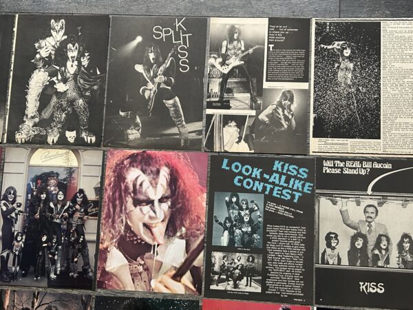 KISS Clippings 42pc Lot Destroyer & Rock And Roll Over Era Vintage Kiss Aucoin