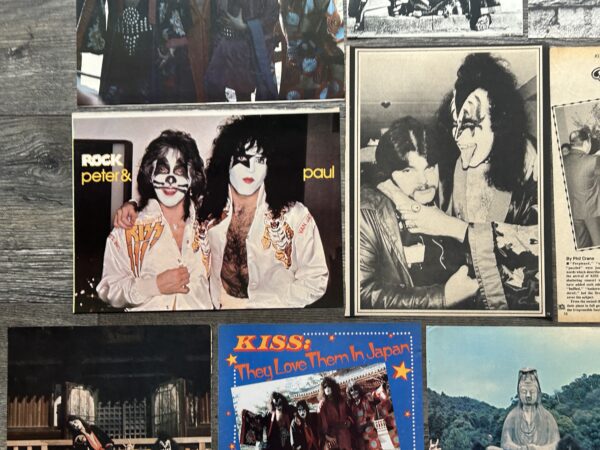 KISS Clippings Lot Rock And Roll Over Japan Japanese Tour Vintage Kiss Aucoin