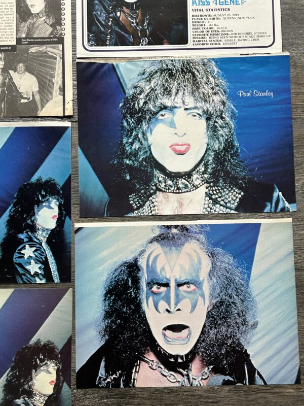 KISS Clippings Lot Kiss Meets The Phantom Press Conference Vintage Kiss Aucoin