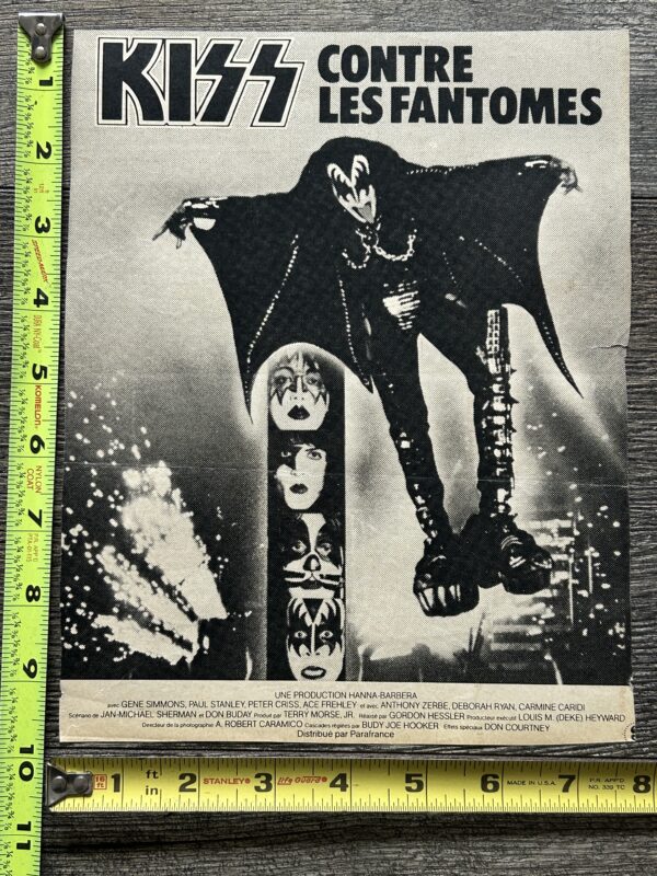 KISS Meets The Phantom Ad Advert Attack Of Phantoms France Vintage Kiss Aucoin