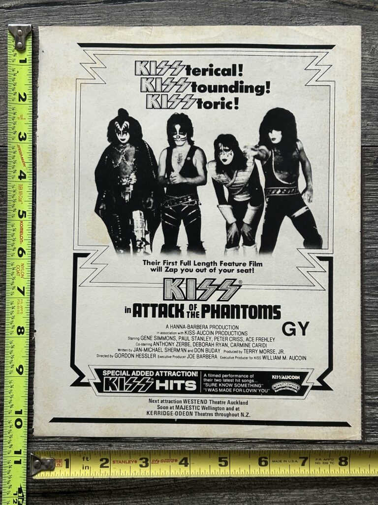 KISS Meets The Phantom Ad Advert Attack Phantoms New Zealand Vintage Kiss Aucoin