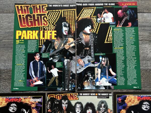 KISS Concert Ad Advert KAOS IN THE PARK Finsbury Park UK 1997 Lot Vintage Kiss