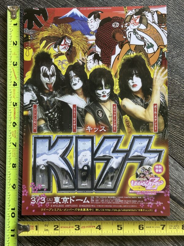 KISS Handbill Flyer Ad Japan Japanese Concert 2015 Tokyo Momoiro Clover Z MCZ