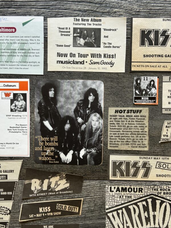 KISS Concert Ad Advert REVENGE Tour Lot Vintage Kiss Bruce Kulick Eric Singer