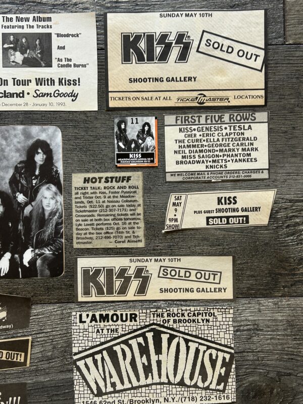 KISS Concert Ad Advert REVENGE Tour Lot Vintage Kiss Bruce Kulick Eric Singer