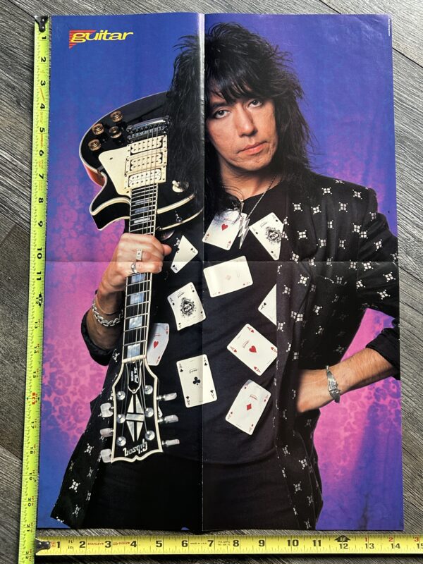 KISS Poster Centerfold ACE FREHLEY Frehley's Comet Gibson Les Paul Vintage Kiss