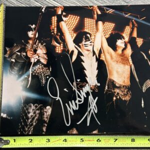 KISS Signed Photo ERIC SINGER Autograph 8x10 Farewell Tour 2001 Vintage Kiss
