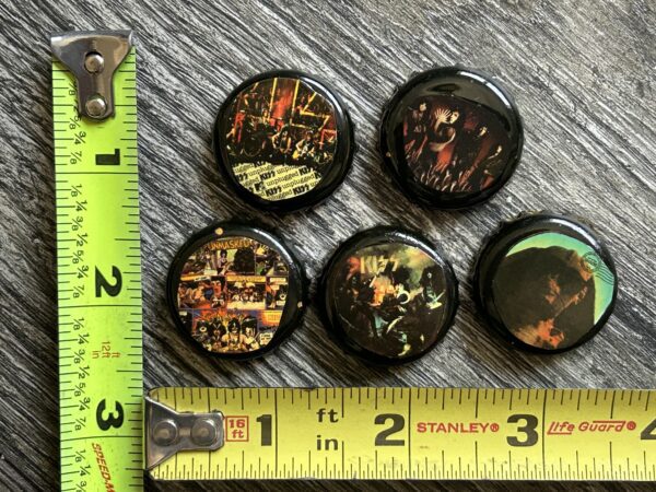 KISS Memorabilia Bottle Caps Album Covers 5pc Lot Vintage Kiss Alive Unmasked