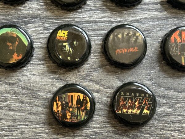 KISS Memorabilia Bottle Caps Back Catalog Album Covers 20pc Lot Vintage Kiss