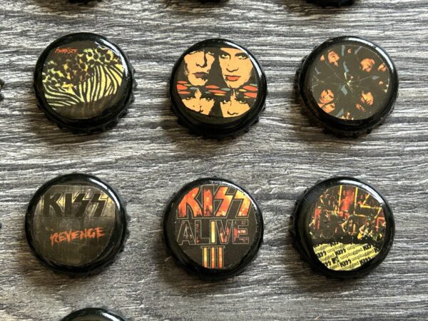 KISS Memorabilia Bottle Caps Back Catalog Album Covers 20pc Lot Vintage Kiss