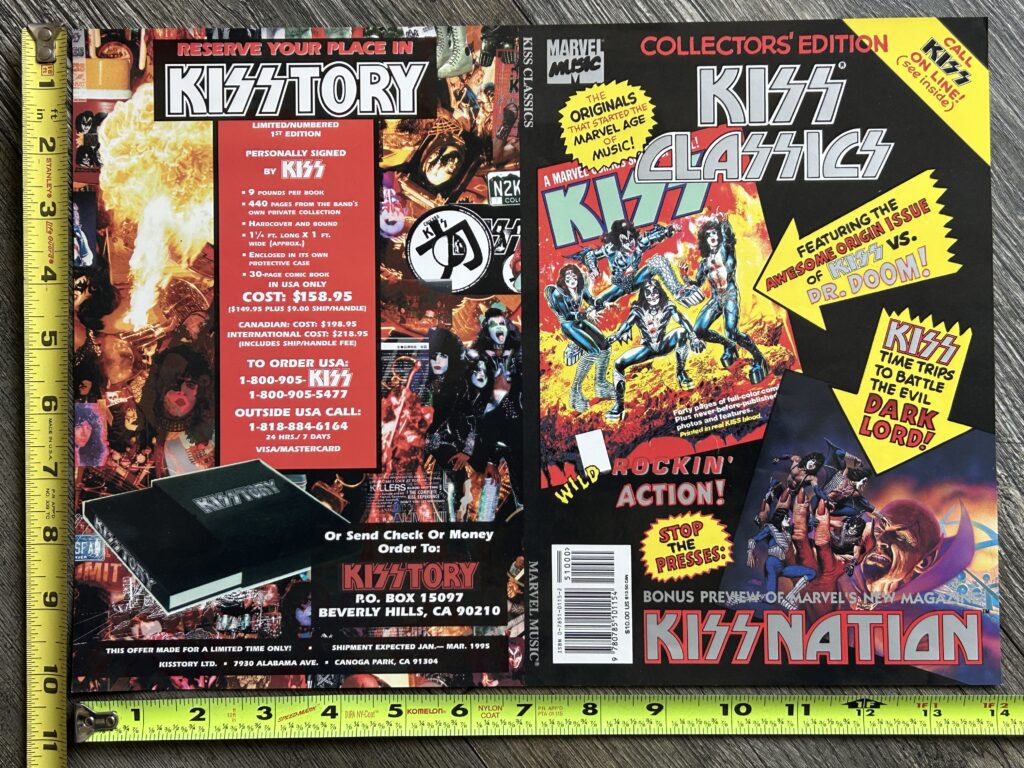 KISS Kiss Classics Marvel Blood Comic Unused Proof Comic Cover Vintage Kiss