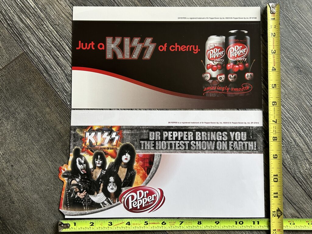 KISS Store Display Promo Dr. Pepper Set Hottest Show On Earth Tour Vintage Kiss