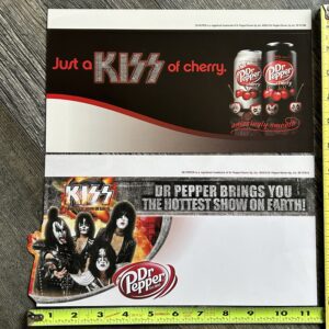 KISS Store Display Promo Dr. Pepper Set Hottest Show On Earth Tour Vintage Kiss
