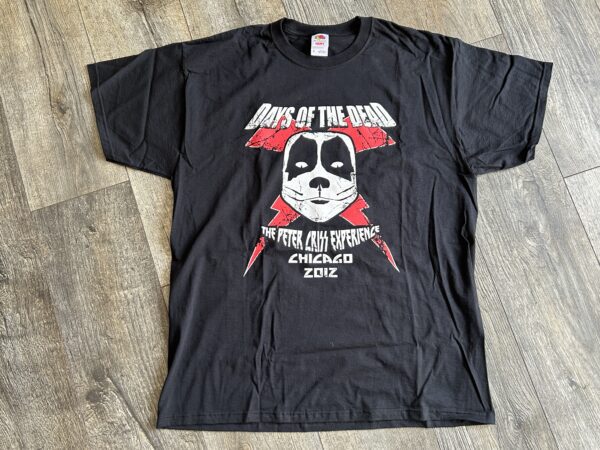 KISS T-Shirt PETER CRISS Experience Days Of The Dead Chicago 2012 XL UNWORN