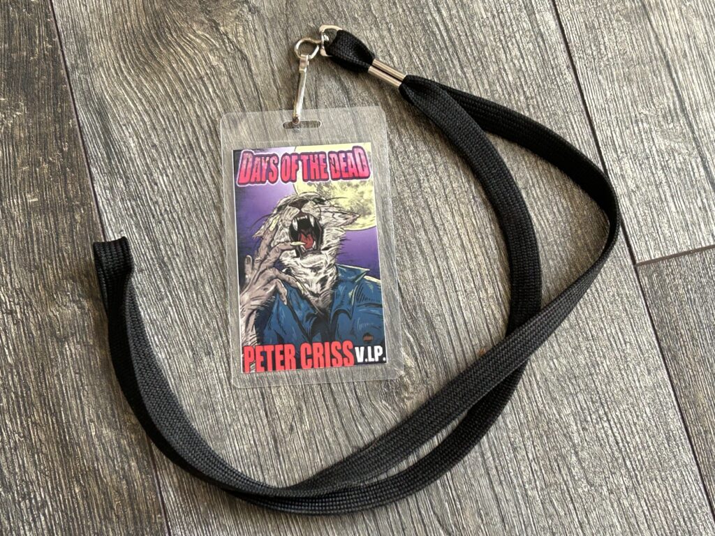 KISS Laminate Pass PETER CRISS Experience Days Of The Dead Chicago 2012 Catman