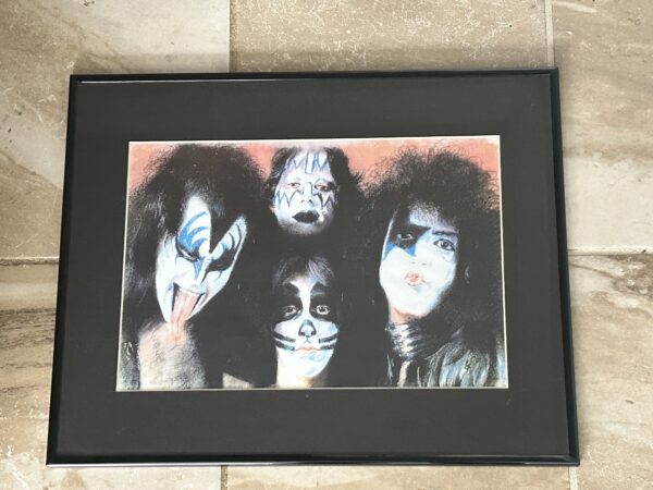 KISS Art Print Display Framed Dressed To Kill 1975 Vintage Kiss Aucoin Era