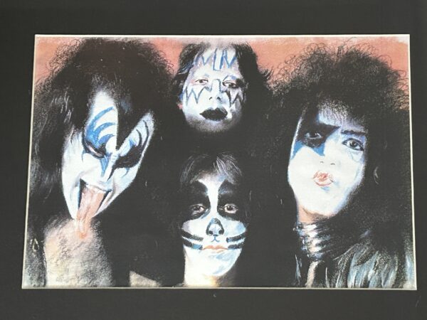 KISS Art Print Display Framed Dressed To Kill 1975 Vintage Kiss Aucoin Era