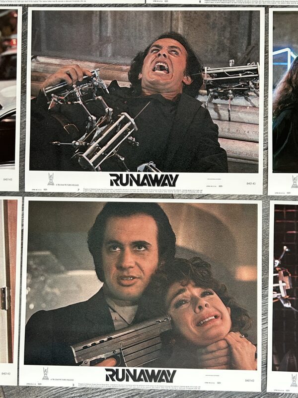Kiss GENE SIMMONS Runaway Movie Lobby Card Set 8pc 1984 Vintage Kiss Tom Selleck