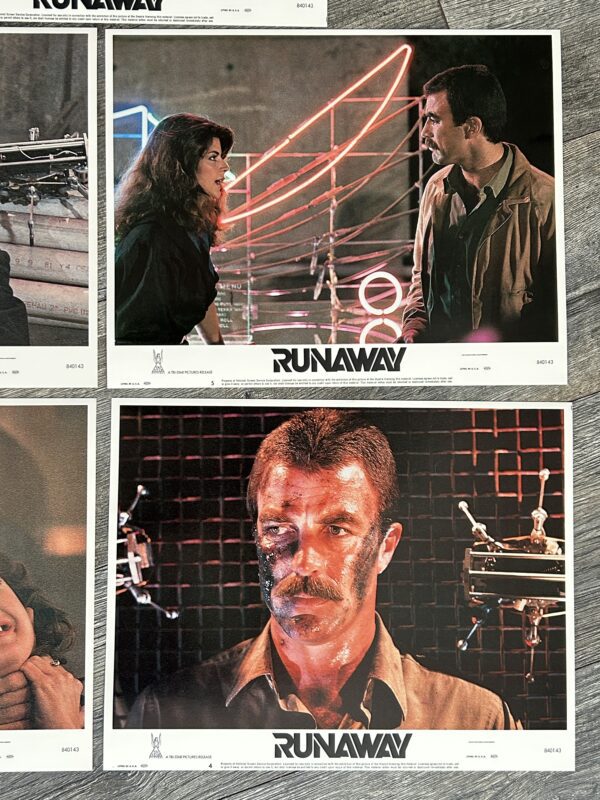 Kiss GENE SIMMONS Runaway Movie Lobby Card Set 8pc 1984 Vintage Kiss Tom Selleck