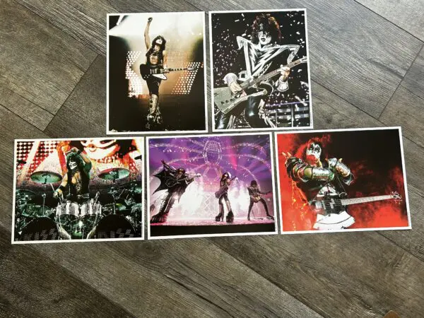 KISS 8x10 Photo Set 2014 Concert Tour OFFICIAL Vintage Kiss Gene Paul Tommy Eric