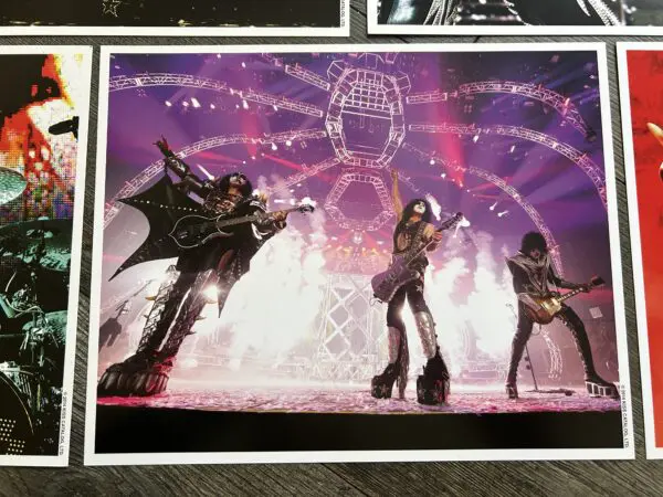 KISS 8x10 Photo Set 2014 Concert Tour OFFICIAL Vintage Kiss Gene Paul Tommy Eric