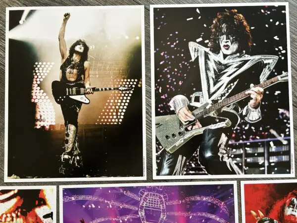 KISS 8x10 Photo Set 2014 Concert Tour OFFICIAL Vintage Kiss Gene Paul Tommy Eric