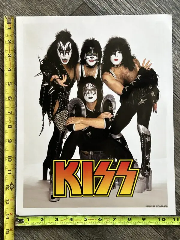 KISS Photo 11x14 Meet Greet VIP Pack 2003 Domination Concert Tour Vintage Kiss