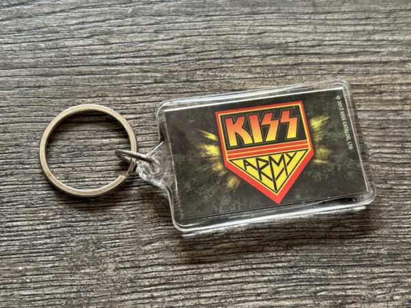 KISS Keychain Kiss Army Fan Club Member 2012 2sided UNUSED Vintage Kiss