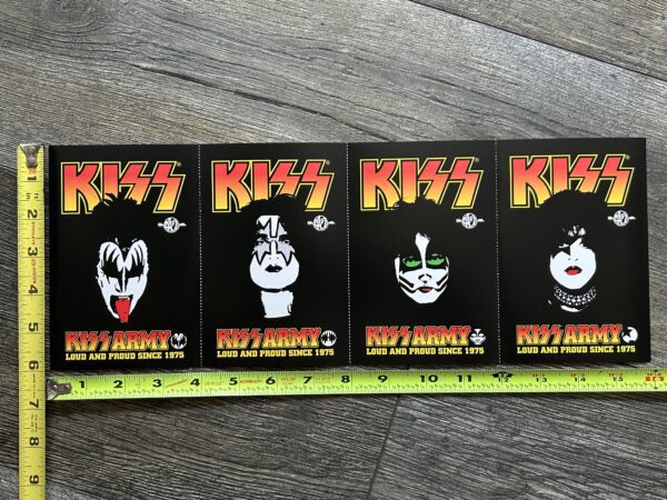KISS Postcard Set Kiss Army Fan Club 2013 Vintage Kiss Paul Gene Tommy Eric
