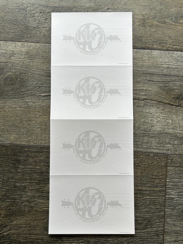 KISS Postcard Set Kiss Army Fan Club 2013 Vintage Kiss Paul Gene Tommy Eric