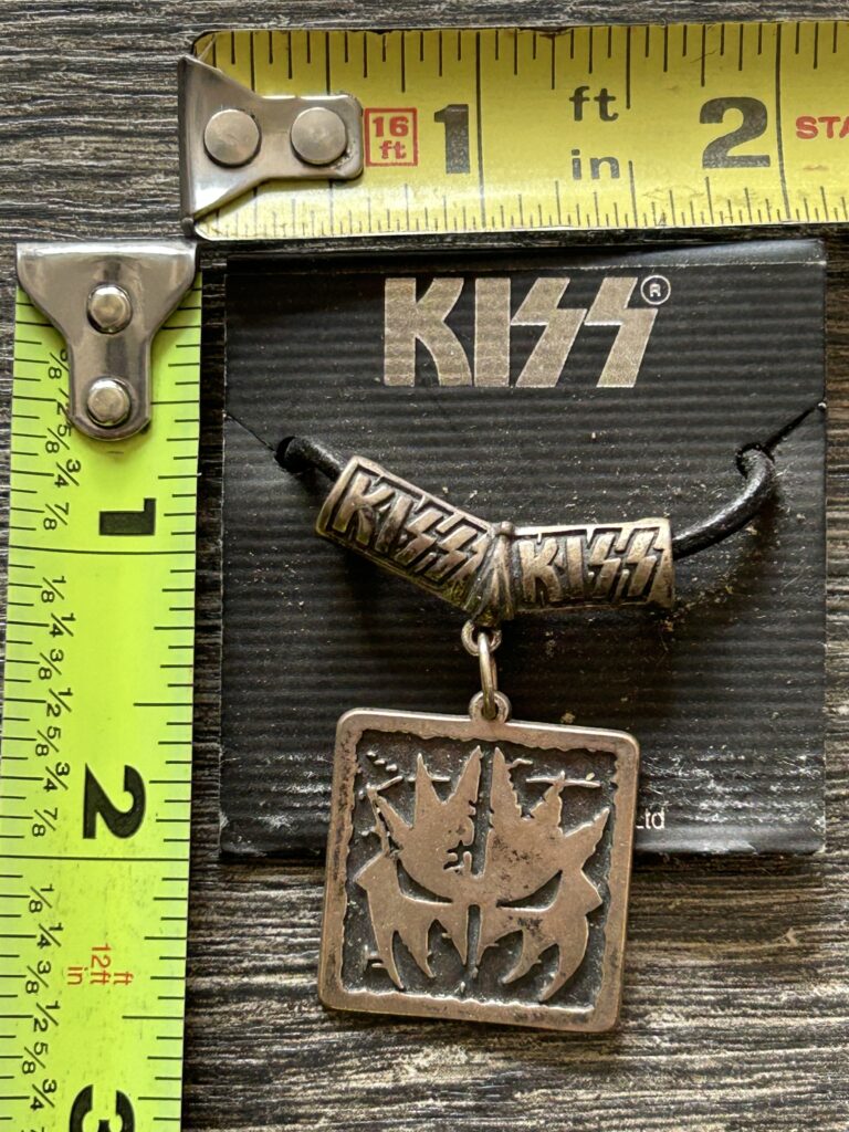KISS Necklace Ace Frehley Makeup Pendant 1998 Jewelry Spencers Vintage Kiss