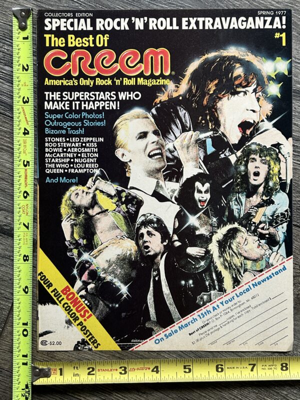 KISS Ad Advert The Best Of Creem #1 Order Form 1977 Vintage Kiss Magazine Aucoin