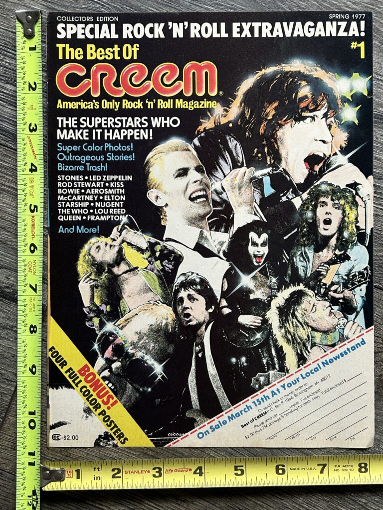 KISS Ad Advert The Best Of Creem #1 Order Form 1977 Vintage Kiss Magazine Aucoin