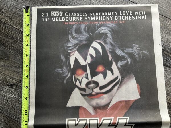 KISS Poster Ad 22x12 Kiss Symphony Alive IV CD Australia Concert Vintage Kiss