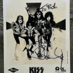KISS PAUL STANLEY Signed Autograph Farewell Era 8x10 Press Photo Vintage Kiss