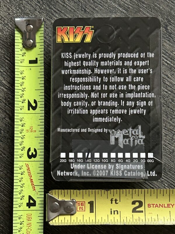KISS Body Jewelry ACE FREHLEY Makeup Ikon Silver Black 2007 UNWORN Vintage Kiss