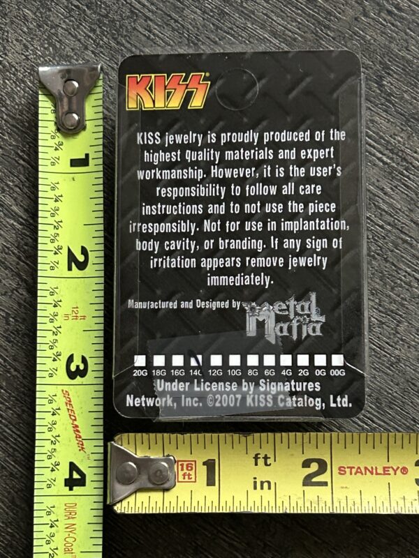KISS Body Jewelry GENE SIMMONS Makeup Ikon Silver Black 2007 UNWORN Vintage Kiss