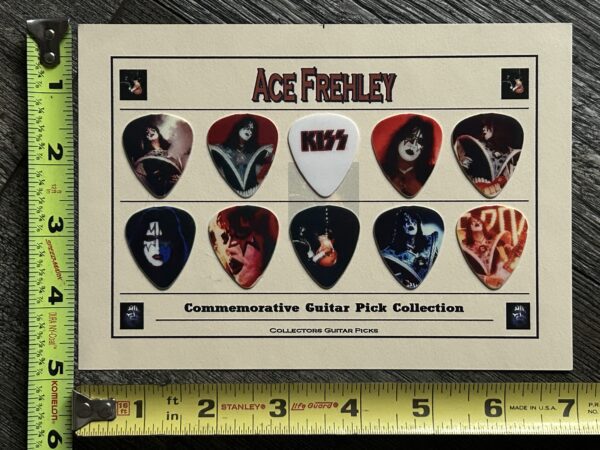 KISS Guitar Pick 10pc Set ACE FREHLEY Commemorative Collection Vintage Kiss